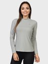 camisa uv gola alta feminina protecao solar cinza extreme uv frente c