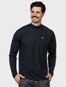Camisa Gola Alta Masculina Ice Manga Longa Proteção Solar Extreme UV Preta Frente C camisa uv gola alta masculina manga longa protecao solar preta extreme uv frente c