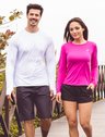Camisa UV Feminina Ice Manga Longa com Proteção Solar Extreme UV Pink Prod 1 feminina t shirt longa ice pink frente prod