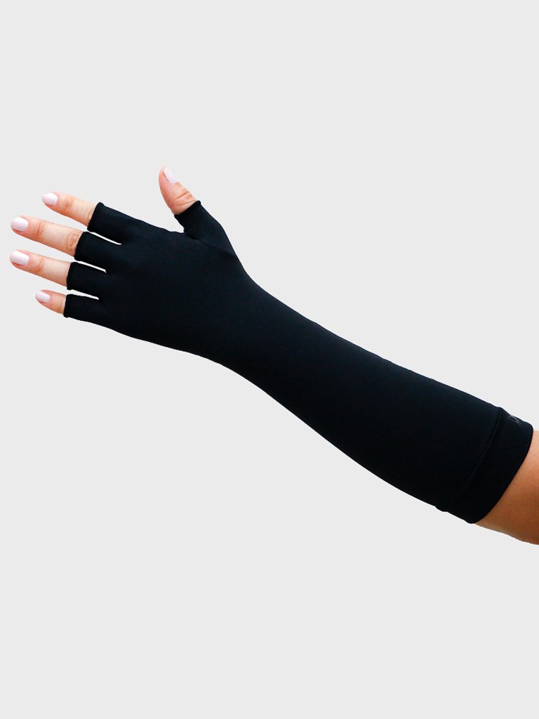 Luva Proteo Solar Longa de Dedo Preta Extreme UV Peito C 1