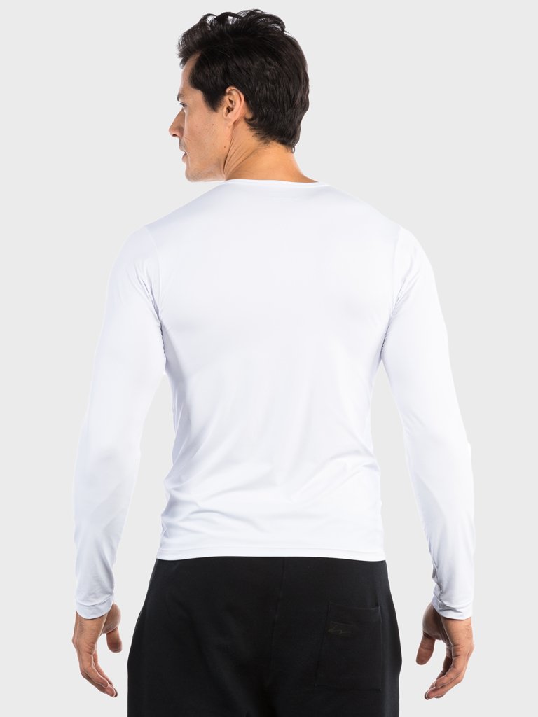 camisa segunda pele ice com protecao solar extreme uv masculina costas c