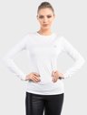 camisa segunda pele ice com protecao solar extreme uv feminina frente branca c