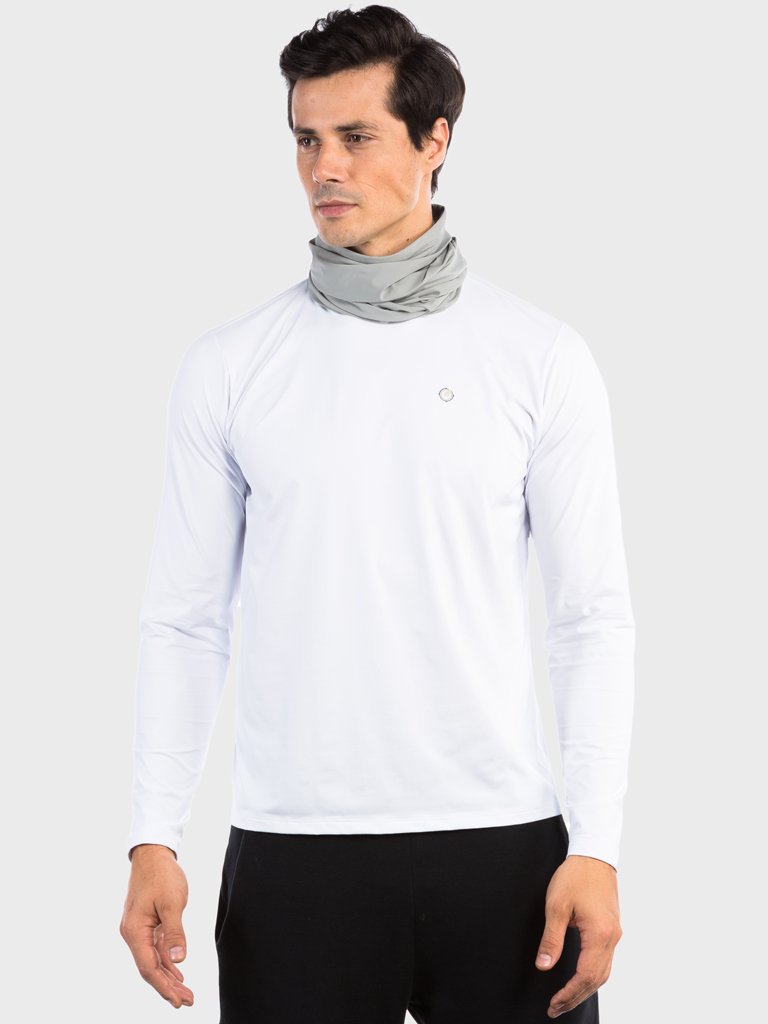bandana tube neck mascara com protecao solar masculina extreme uv cinza frente c