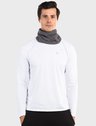 Protetor de Pescoço fleece cinza masculina frente c