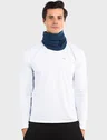 protetor de pescoço fleece azul masculina frente c
