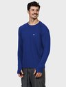 camisa uv masculina ice protecao solar com encaixe de dedo extreme uv azul claro f c