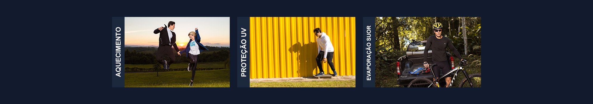 Atleta usando roupa t&eacute;rmica Extreme UV