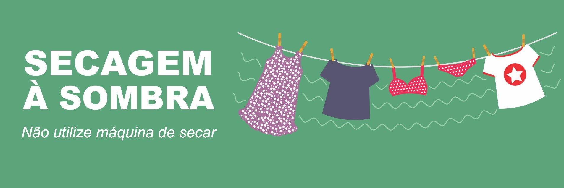 Secagem de roupas UV