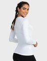 camisa segunda pele termica com protecao solar extreme uv feminina branca costas c