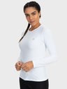 feminina t shirt longa thermo leve branca lat c