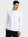 camisa masculina termica leve para frio extreme uv branca lateral c