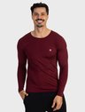 camisa segunda pele termica com protecao solar extreme uv masculina bordo frente c
