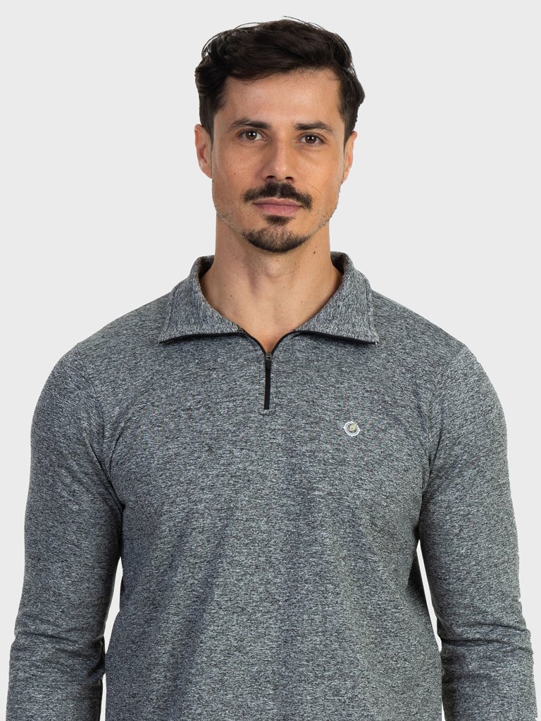 camisa termica mescla masculina gola alta com protecao solar extreme uv mescla detalhe c