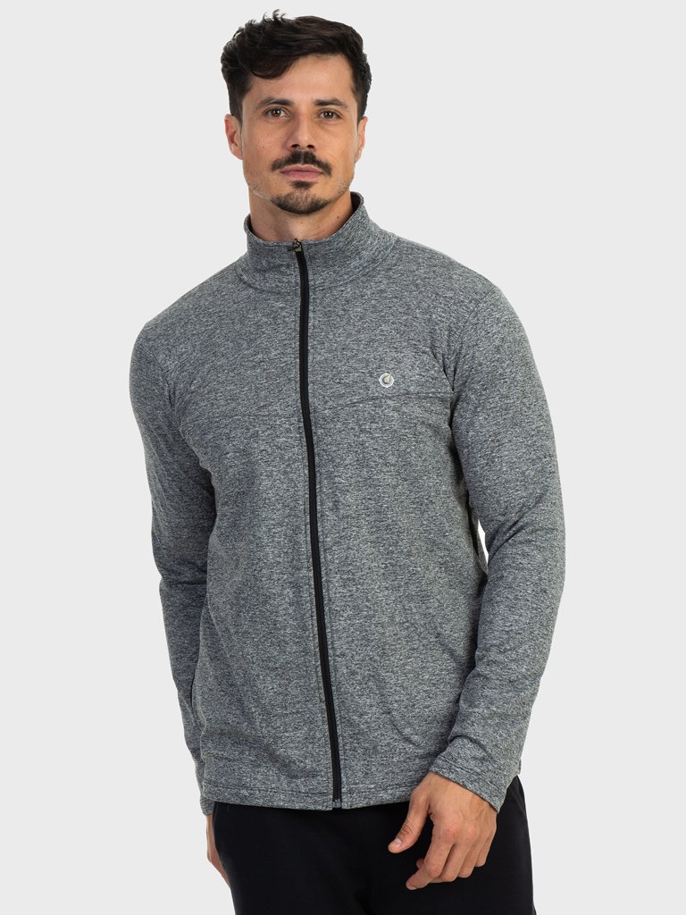 jaqueta termica para frio com bolso mescla masculina extreme uv frente fechada c