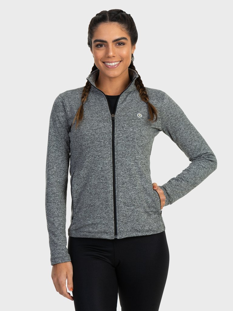 Jaqueta Térmica para Frio com Bolso Mescla Feminina