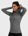camisa uv termica para frio com capuz feminina extreme uv mescla capuz c