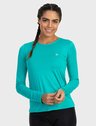 feminia t shirt longa nd verde agua frente c n