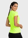 camisa uv feminina new dry com protecao solar manga curta extreme uv amarelo fluor costas c n