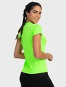 camisa uv feminina new dry com protecao solar manga curta extreme uv verde fluor costas c n