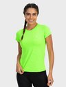 camisa uv feminina new dry com protecao solar manga curta extreme uv verde fluor frente c n