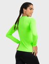 feminia t shirt longa new dry verde fluor costas c n