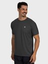 camiseta basic masculina com protecao solar manga curta extreme uv new dry cinza chumbo lateral c n