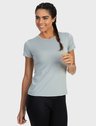 camisa uv feminina new dry com protecao solar manga curta extreme uv cinza claro lateral c