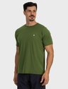 camiseta basic masculina com protecao solar manga curta extreme uv new dry verde militar frente b