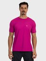 camiseta basic masculina com protecao solar manga curta extreme uv new dry pink frente c