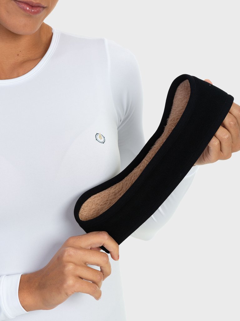 protetor de orelha fleece bear feminino extreme uv preto detalhe c