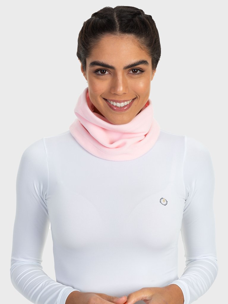 gola fleece rosa frente c