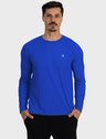 camisa masculina basic dry com protecao solar manga longa extreme uv azul frente b n