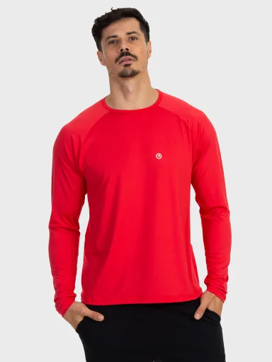 Camisa Masculina Proteção Solar Raglan Manga Longa Extreme UV New Dry