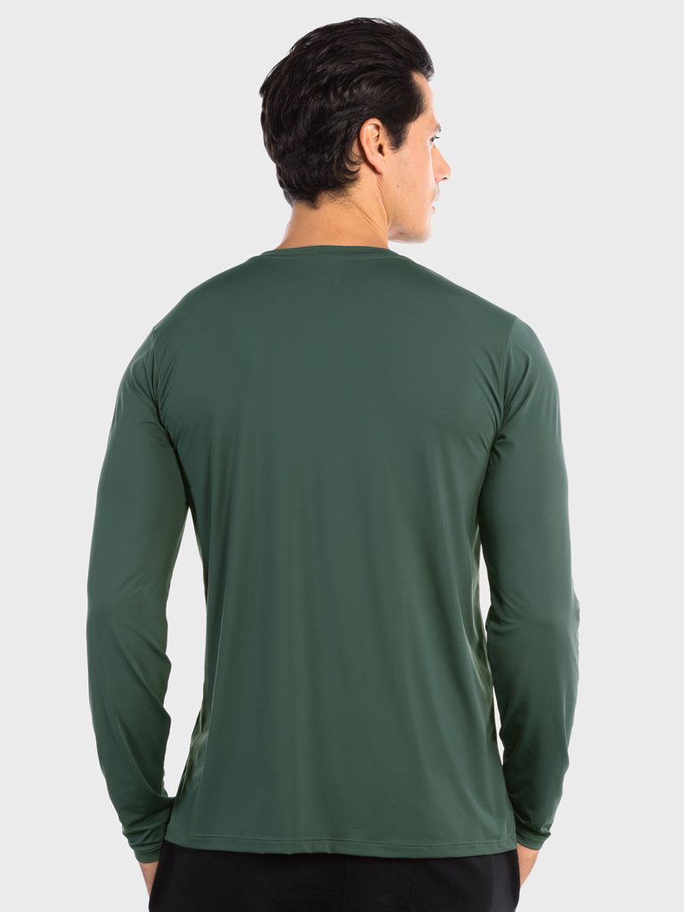 camisa uv ice 3d com protecao solar extreme uv verde costas c