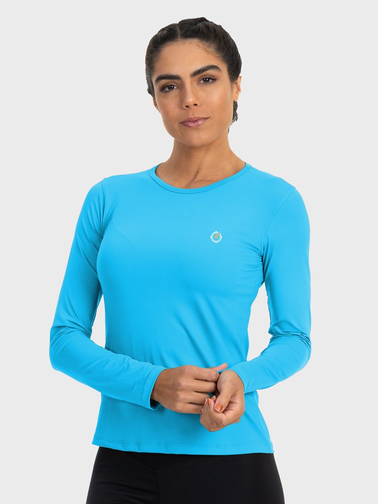 Camisa UV Feminina Manga Longa Proteção UV ICE