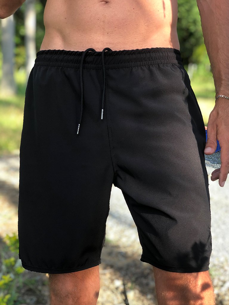 bermuda masculina tactel com elastano protecao solar extreme uv frente