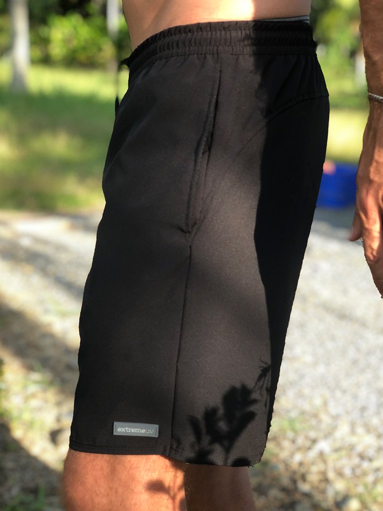 bermuda masculina tactel com elastano protecao solar extreme uv lateral