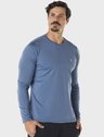 camisa masculina termica leve para frio extreme uv azul acinzentado frente 3