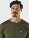camisa masculina termica leve para frio extreme uv verde militar frente detalhe c