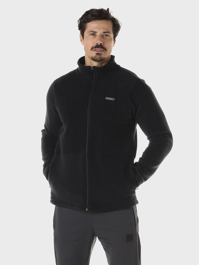 Casaco Fleece SKI Masculino Bolso Thermo Soft Solar