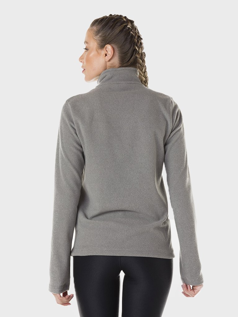casaco feminino fleece costas mescla c