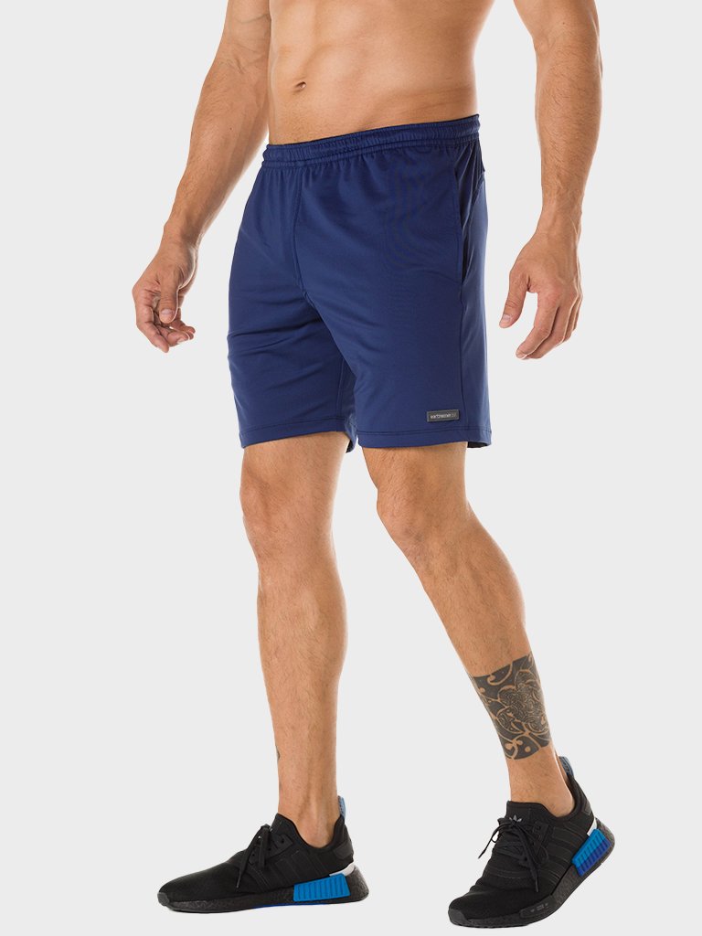 bermuda masculina new dry com protecao solar exreme uv azul marinho frente 1