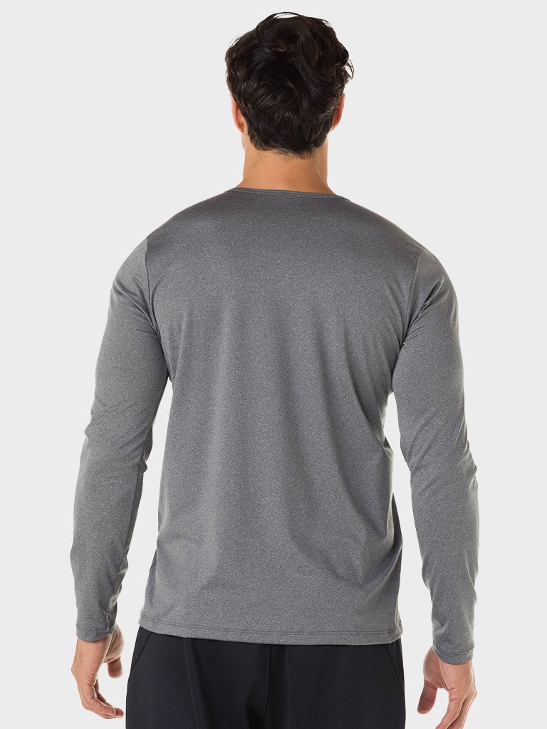 camisa masculina termica leve para frio extreme uv mescla frente 3