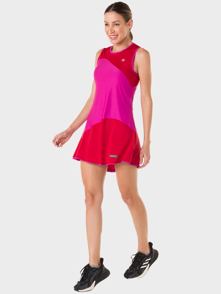 vestido beach tennis protecao solar extreme uv verm rosa costas tulum 1