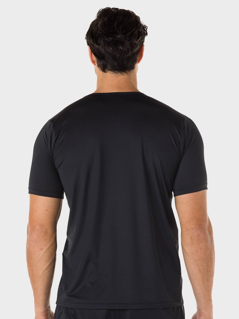 camisa uv masculina ice protecao solar manga curta extreme uv preta 4