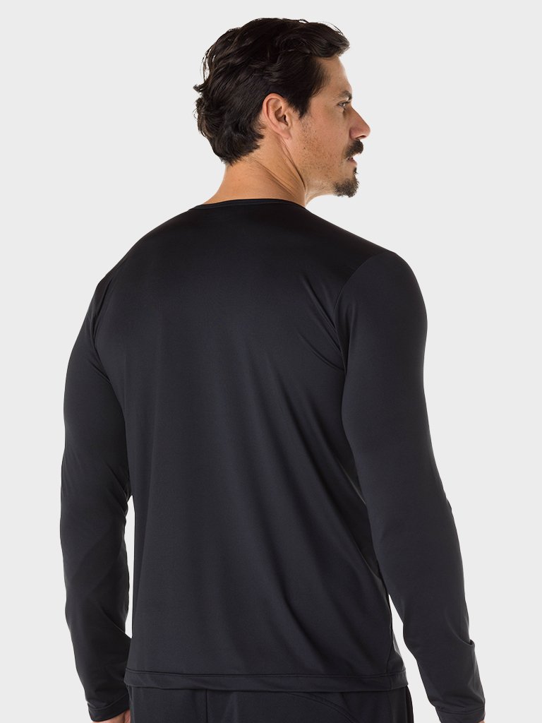 camisa uv masculina longa ice extreme uv preta 4