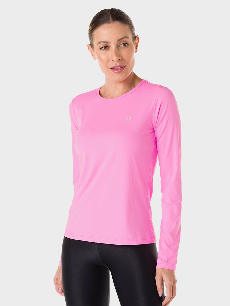 camisa uv feminia longa ice amarela chiclete 1