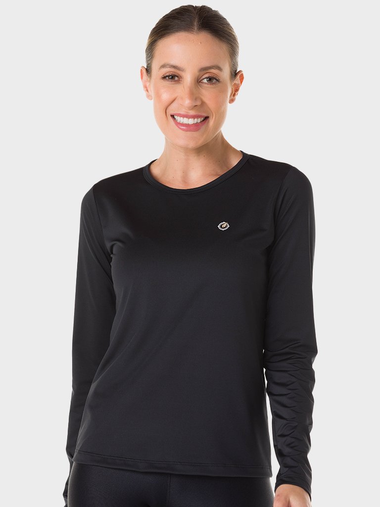 camisa uv feminia longa extreme uv preta 1