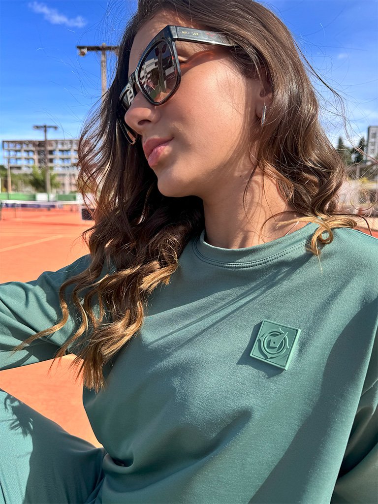 termica moletom casual feminina extremeuv verde 1