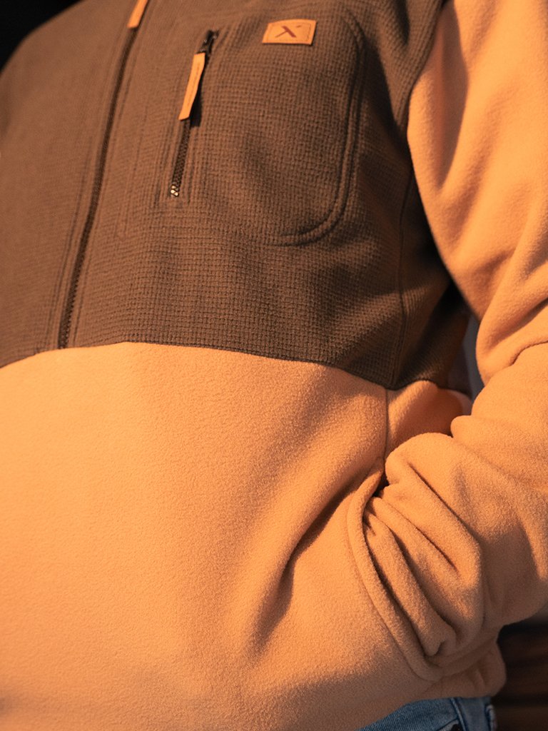 jaqueta fleece montana masc extremeuv marrom bege 4